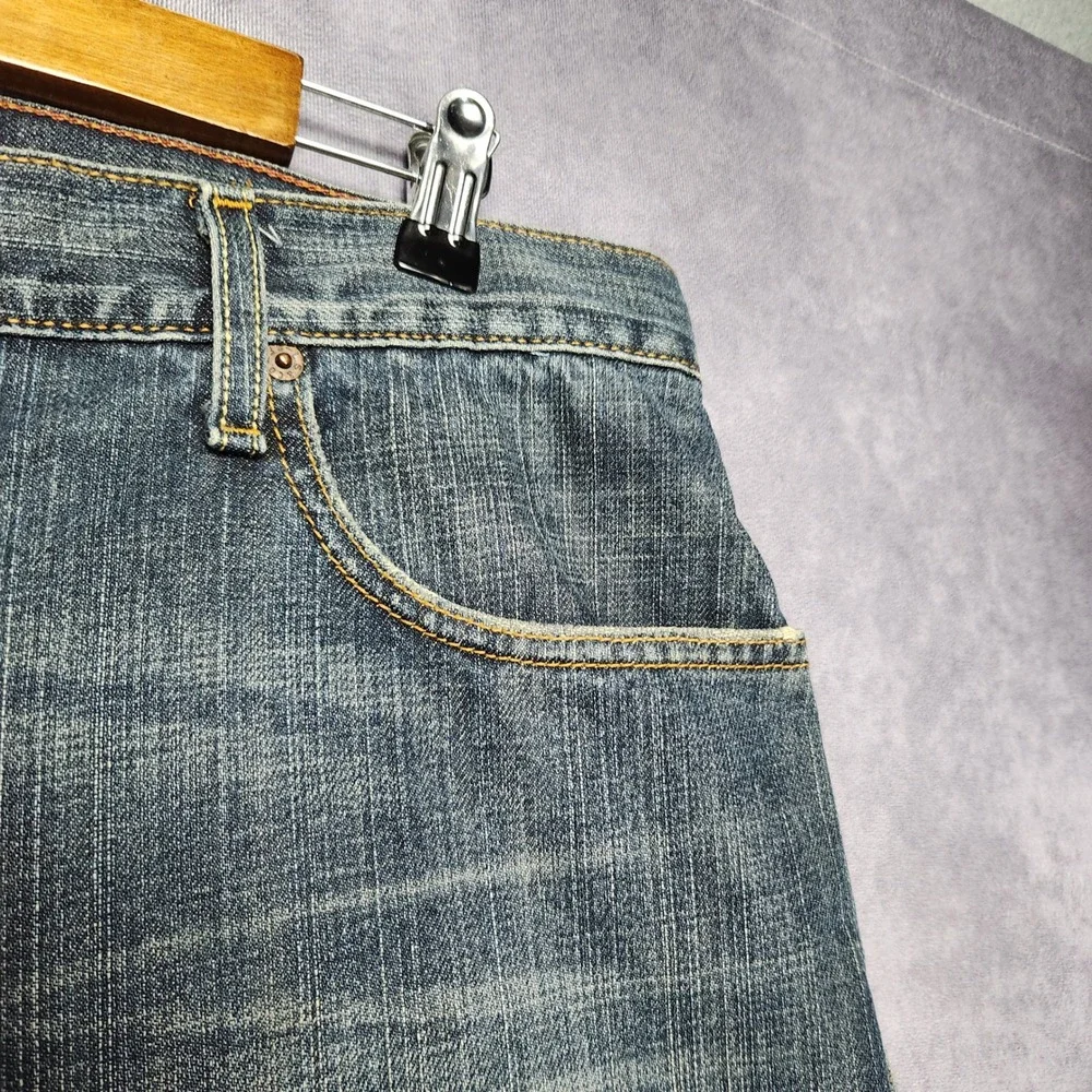 Levis 559 Relaxed Straight Jeans Mens 36x32 Blue Denim Medium‎ Wash 100% Cotton
